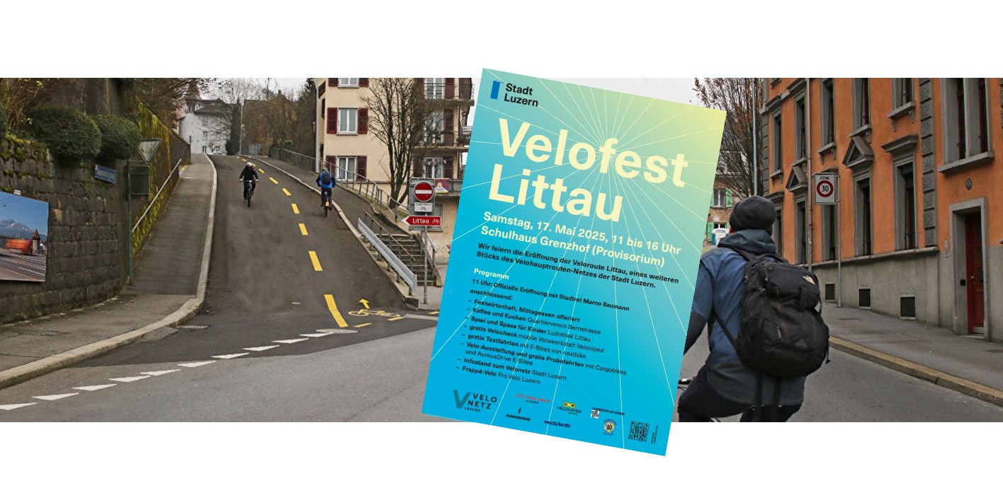 Neubau Veloroute Littau – Alternative zur Bernstrasse