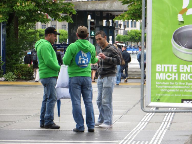 Luzern glänzt – gegen Littering von Zigarettenstummel