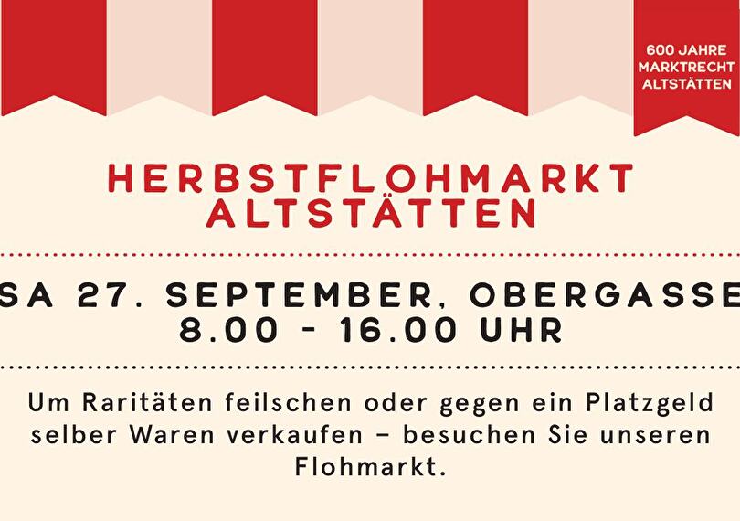Inserat Herbstflohmarkt Altstätten