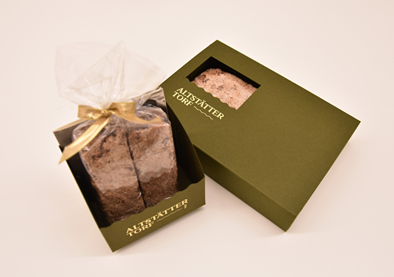 Das süsse Mitbringsel aus Altstätten: Seit dieser Woche ist der Altstätter Torf erhältlich.