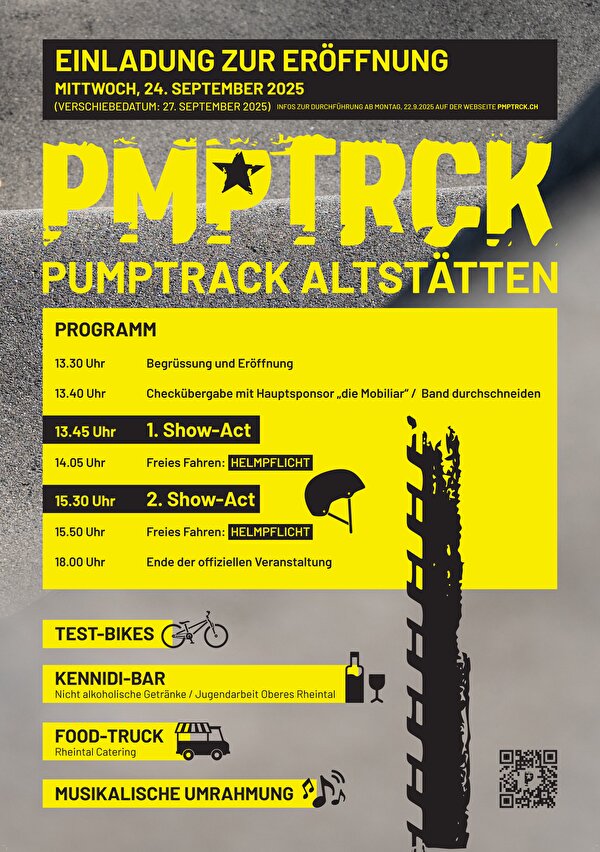 Plakat Eröffnung Pumptrack