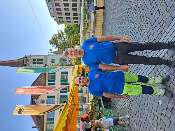 Im Amt: Der neue Marktchef Alexander Kobler (rechts) und sein Stellvertre-ter Marco Heeb (links)