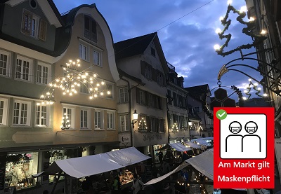 Foto mit Maskenpflicht