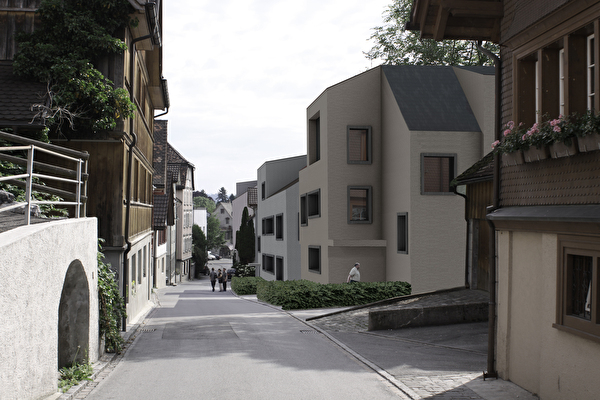 Visualisierung der Überbauungsstudie Kugelgasse aus dem Jahr 2012