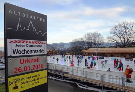 Das Altstätter Eisfeld - eine Attraktion für Jung und Alt.