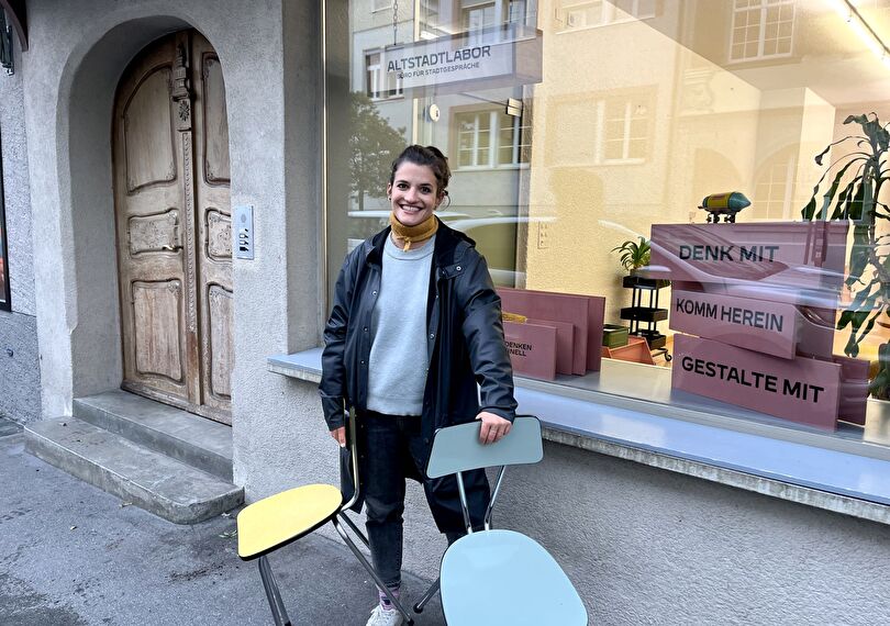 Die Altstadtkoordinatorin Astrid Dörig zügelt: Ab 19. Mai ist sie an der Obergasse 5 da für Stadtgespräche.