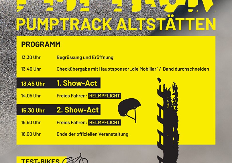 Plakat Eröffnung Pumptrack