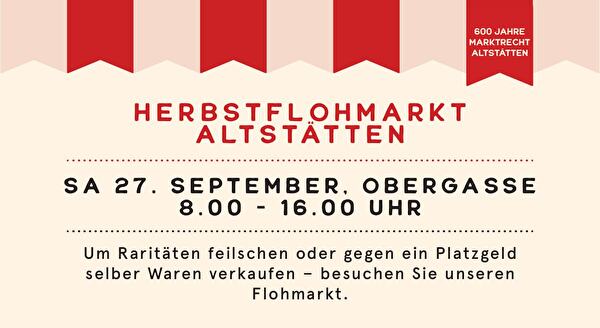 Inserat Herbstflohmarkt Altstätten