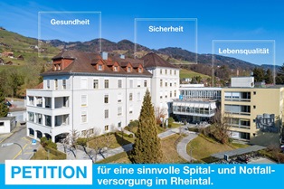 Petition für eine sinnvolle Spital- und Notfallplanung im Rheintal
