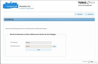 Einstieg Online-Erfassung