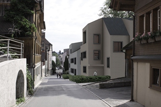 Visualisierung Kugelgasse von Westen Richtung Osten