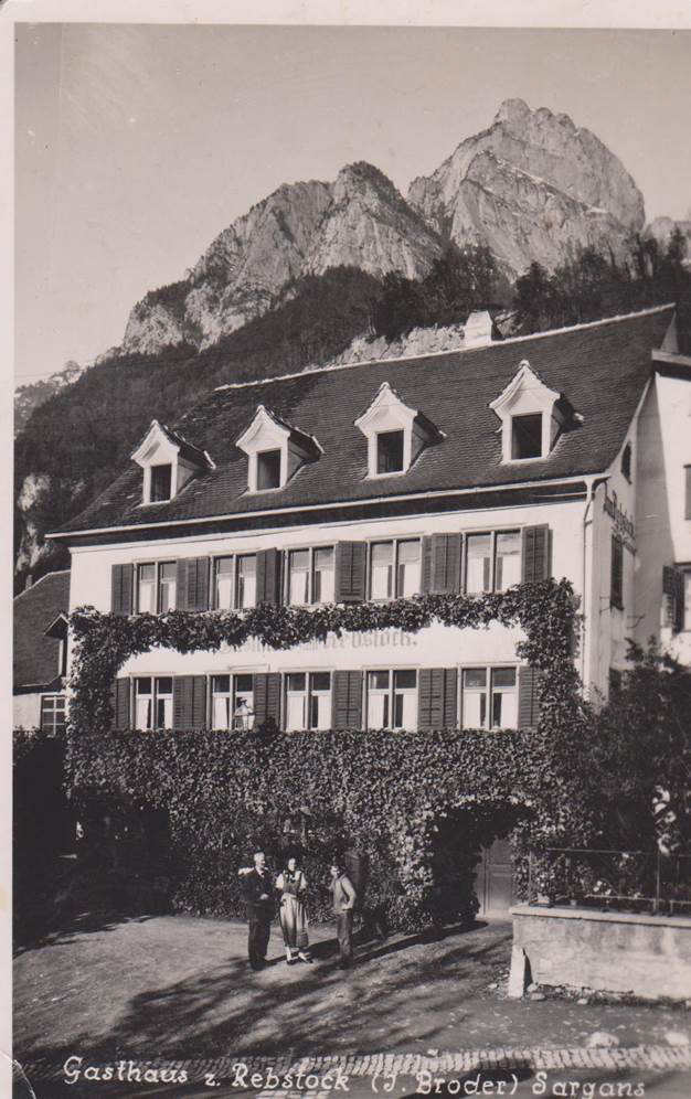 Am "hinteren Stutz" gab es bis 1945 das Gasthaus "zum Rebstock".