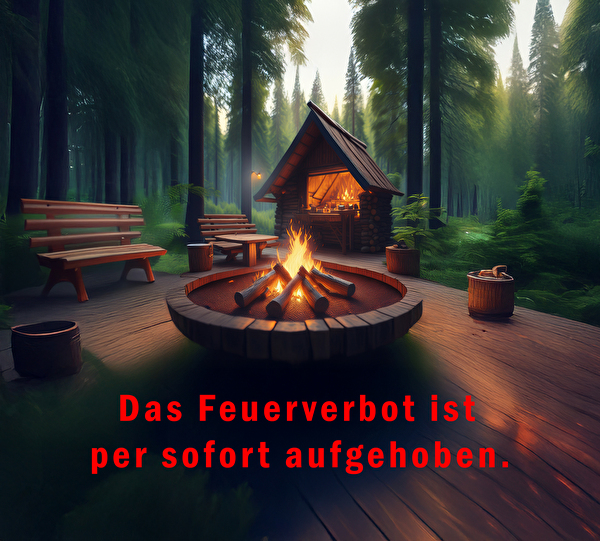 Dank des Niederschlags: Das Feuerverbot ist aufgehoben.