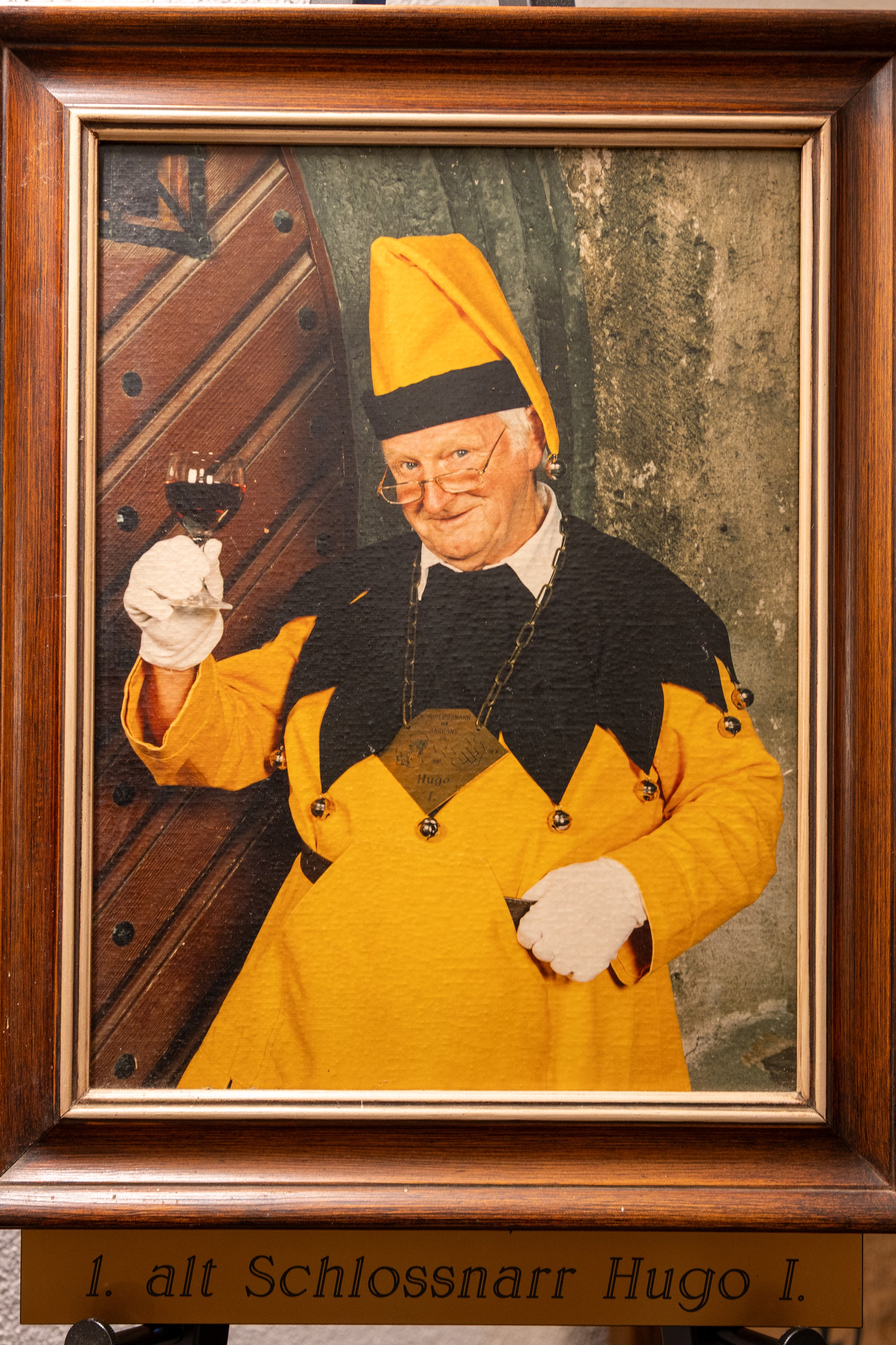 Der Künstler: Hugo Reichlin, abgebildet als erster Schlossnarr von Sargans.