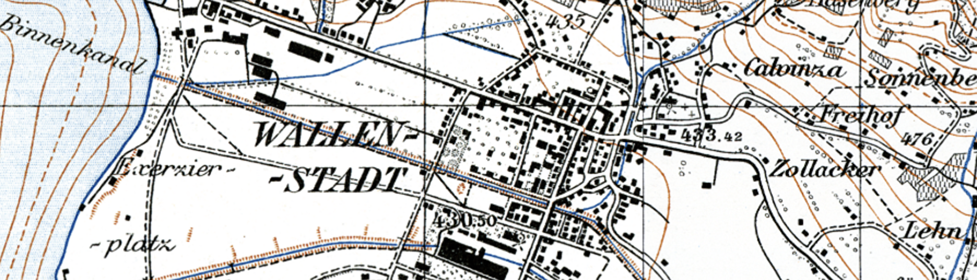 Karte Walenstadt 1953