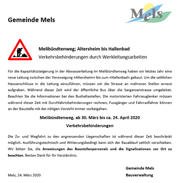 Melibündtenweg; Altersheim bis Hallenbad