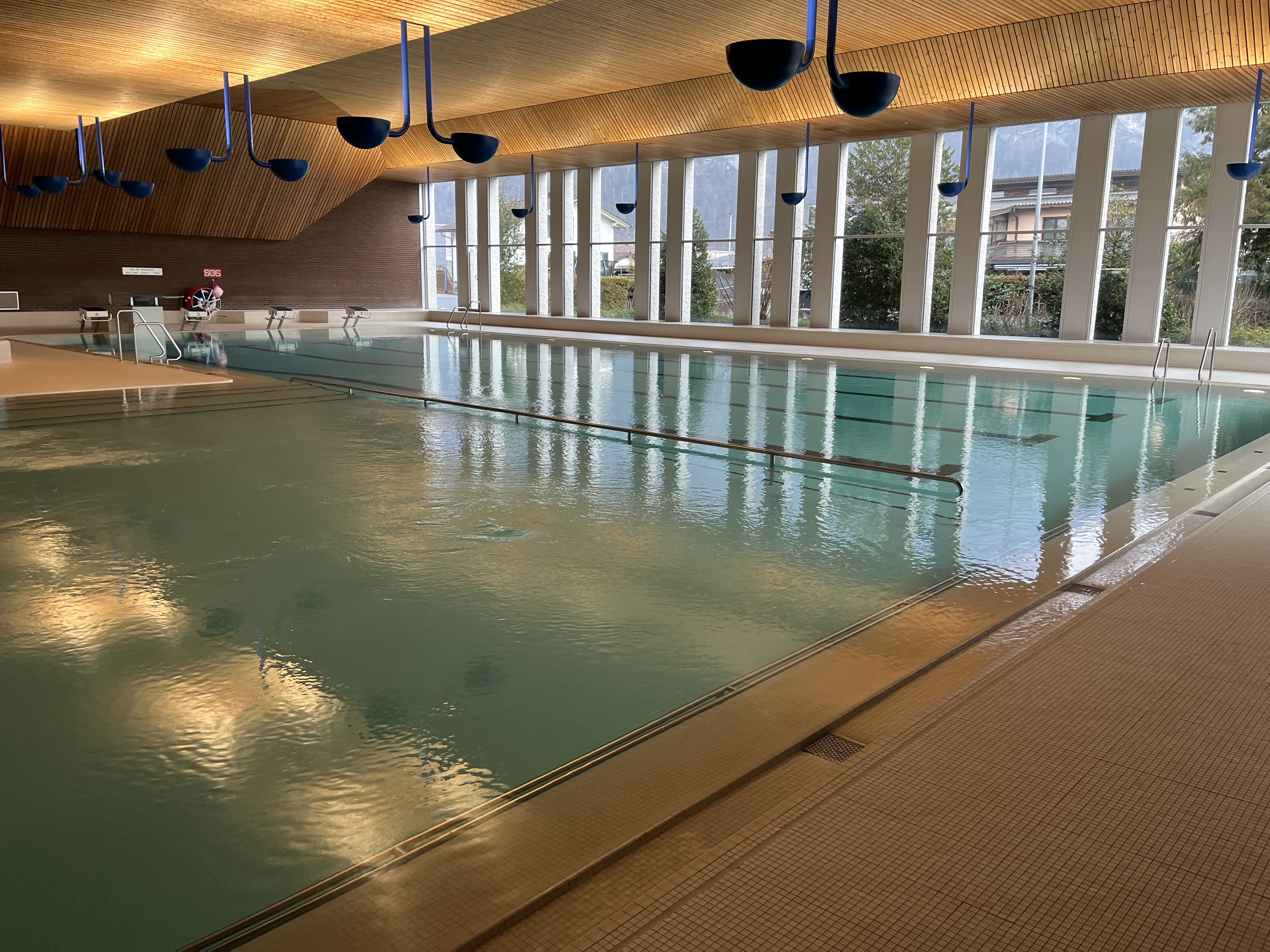 Blick vom Nichtschwimmerbecken