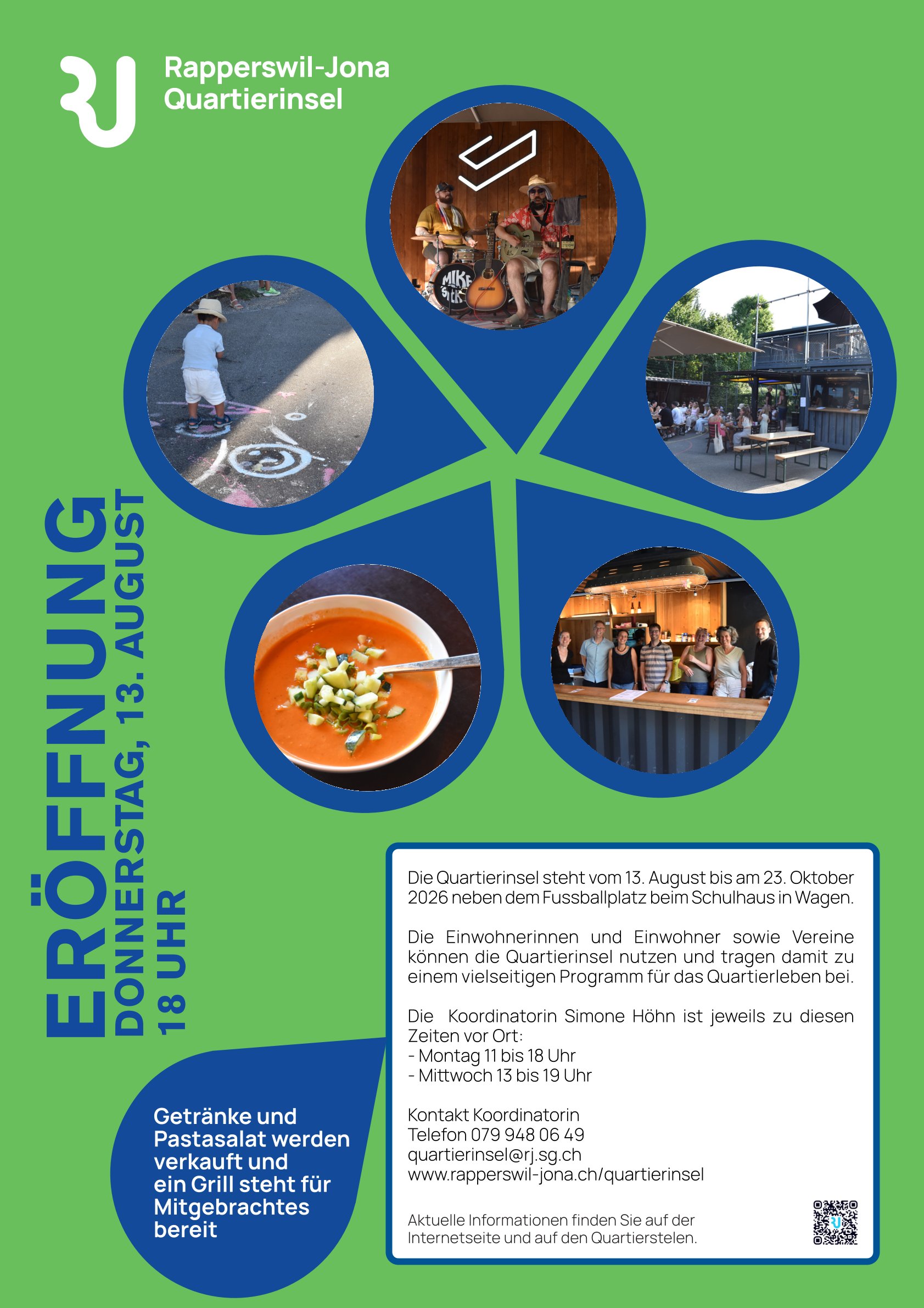 Plakat Eröffnung Quartierinsel