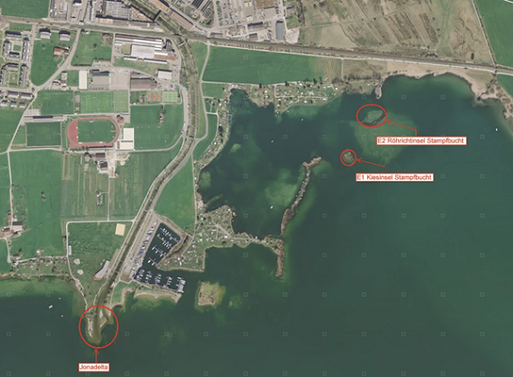 Übersicht der zweiten Etappe der Ersatzmassnahmen für die Neukonzessionierung des Hafens Lido, Rapperswil-Jona