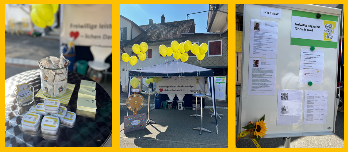 Dorfmärt 2023 -Stand Freiwilligenarbeit Bäretswil