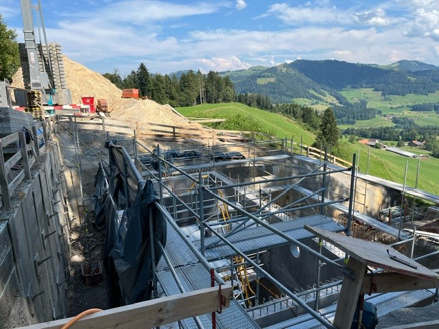 Baustelle von oben