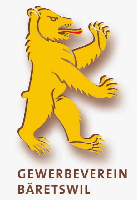 Logo Gewerbeverein Bäretswil (gelber Bär)