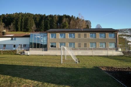 Verbindung Altbau zu Neubau im Februar 2022