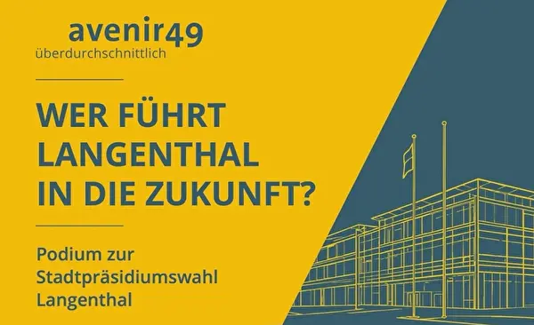 Podium zur Stadtpräsidiumswahl Langenthal