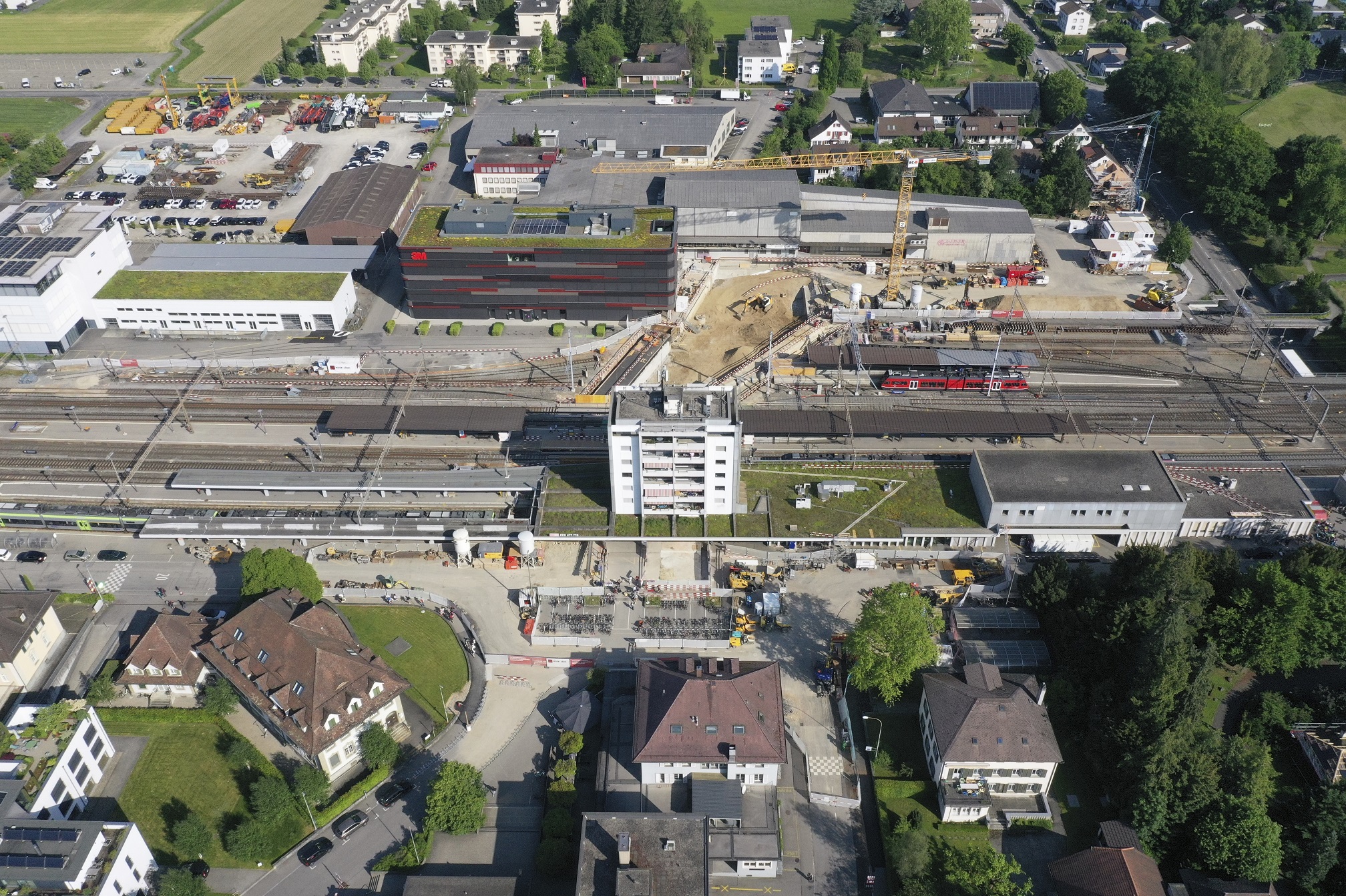 Baustelle von oben