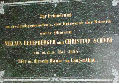 Zur Erinnerung an die Landsgemeinden u. den Kriegsrat der Bauern