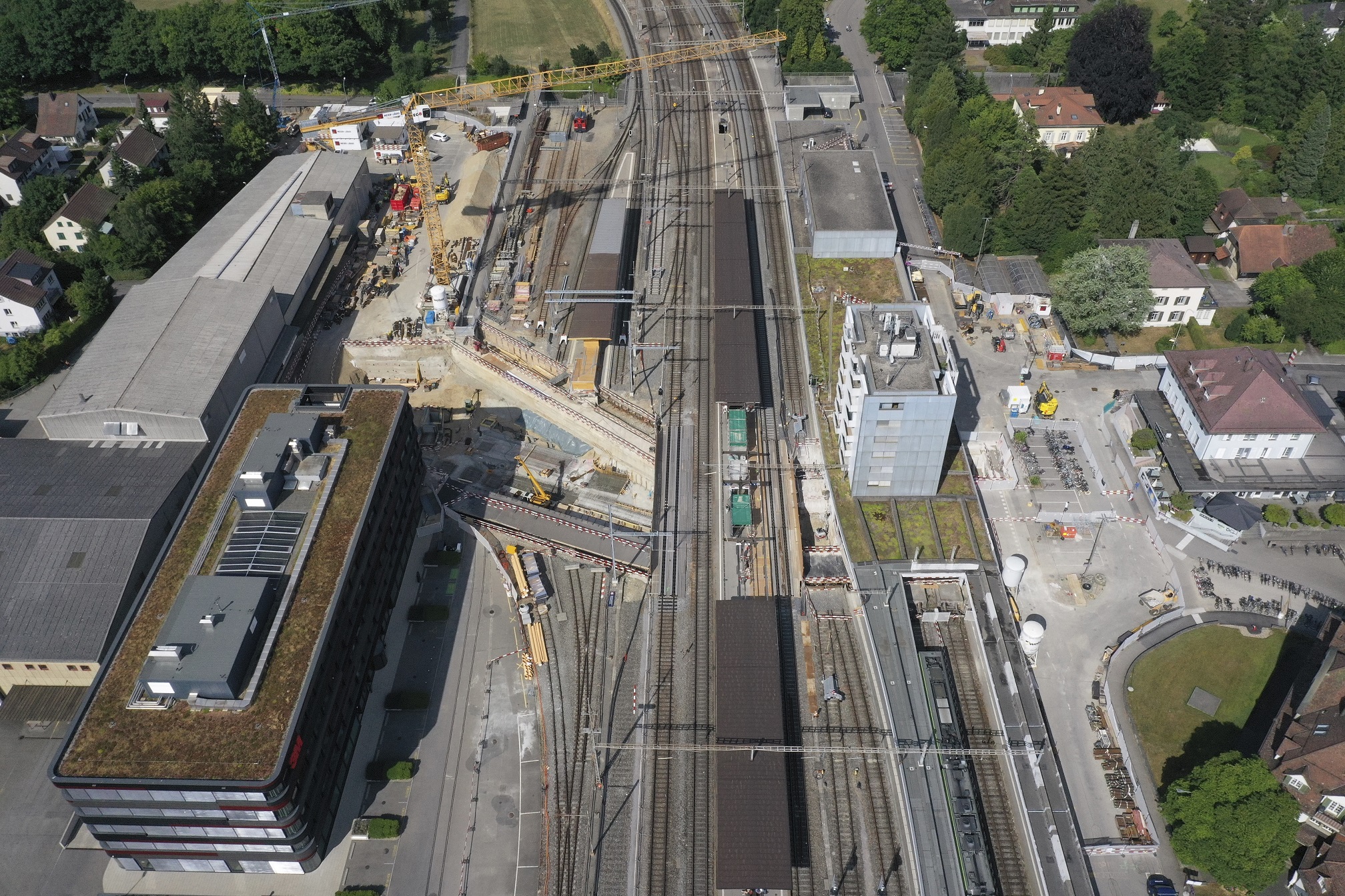 Baustelle von oben
