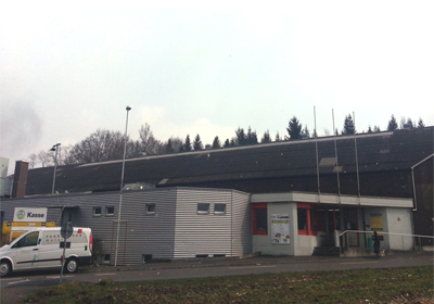 Aussenansicht Eishalle Schoren