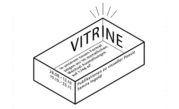 Vitrine 5: Publikationen zu visueller Poesie