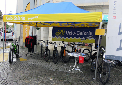 Gleich daneben präsentierte Stefan Lüthi, Velo-Galerie Langenthal, Velos für Sport- und Freizeitaktivitäten.
