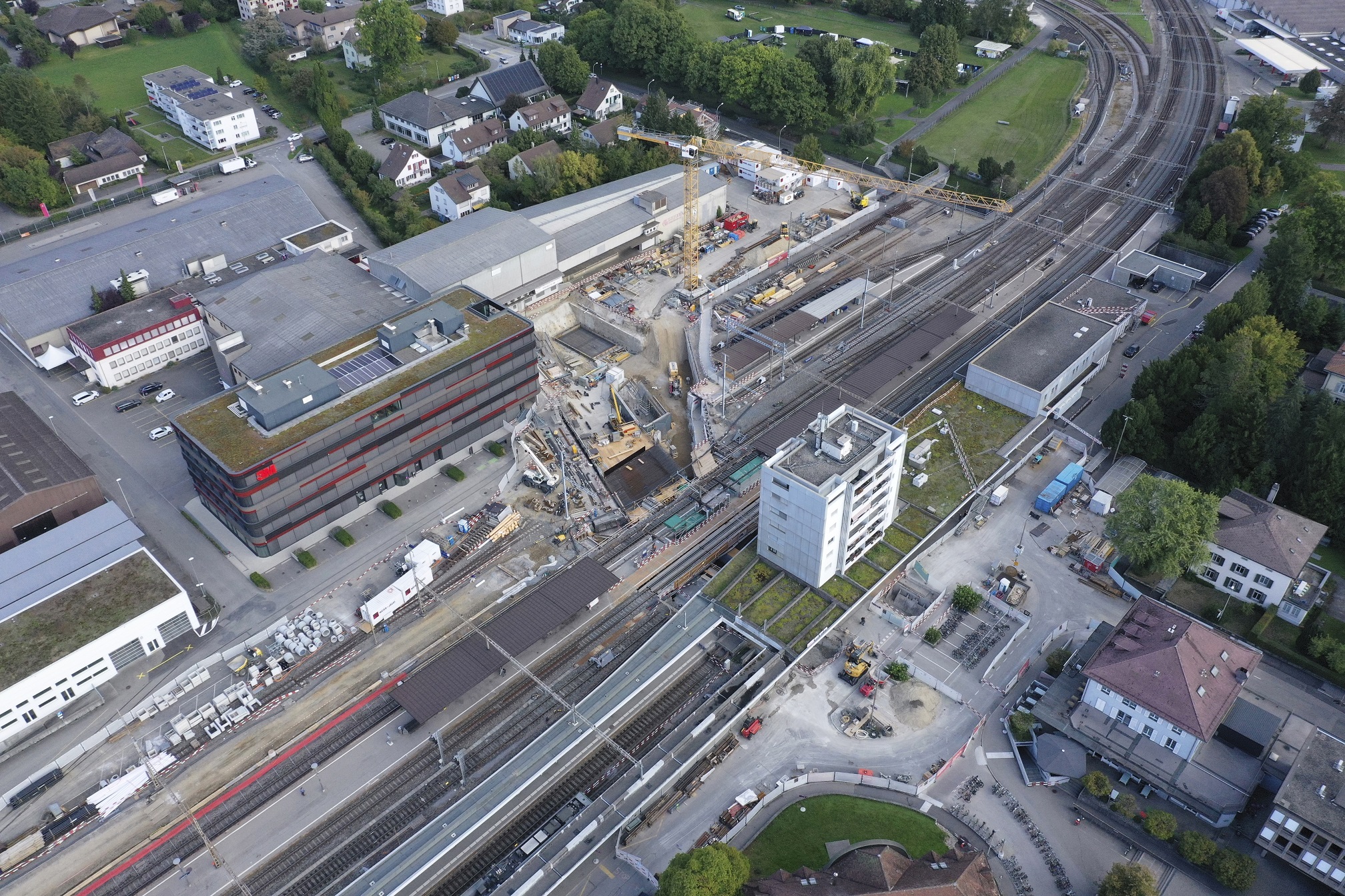 Baustelle von oben