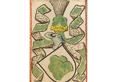 Wappen der Herren von Grünenberg, aus: Scheiblersches Wappenbuch