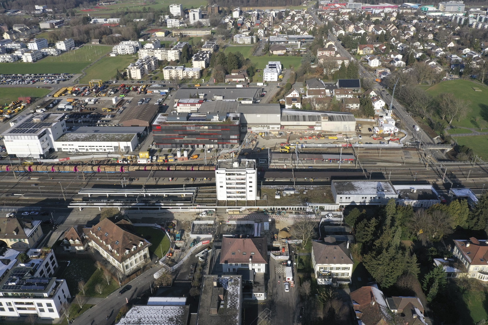 Baustelle von oben