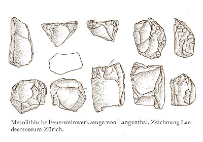 Feuersteinwerkzeuge von Langenthal