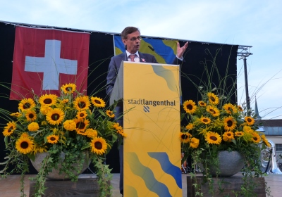 Bundesfeier 2016 mit Übergabe der Ehrenbürgerrechtsurkunde an Herrn Regierungsrat Hans-Jürg Käser