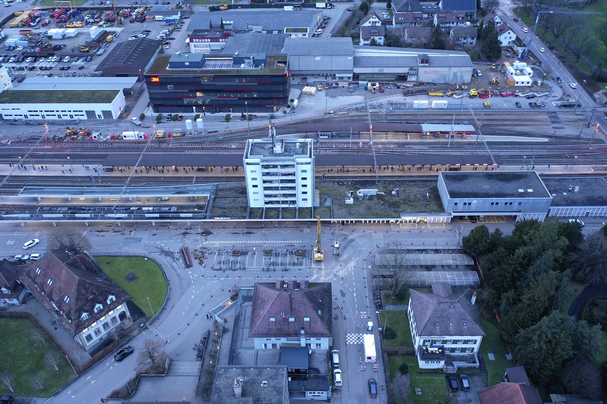 Baustelle von oben