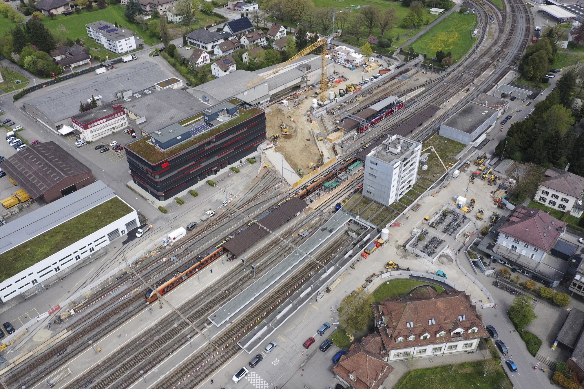 Baustelle von oben