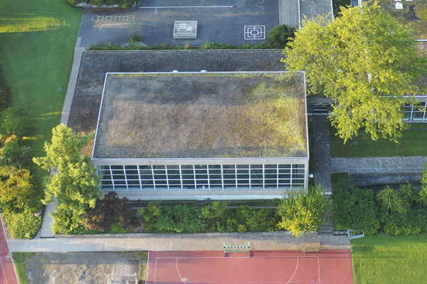 Das Bild zeigt die Turnhalle Elzmatte