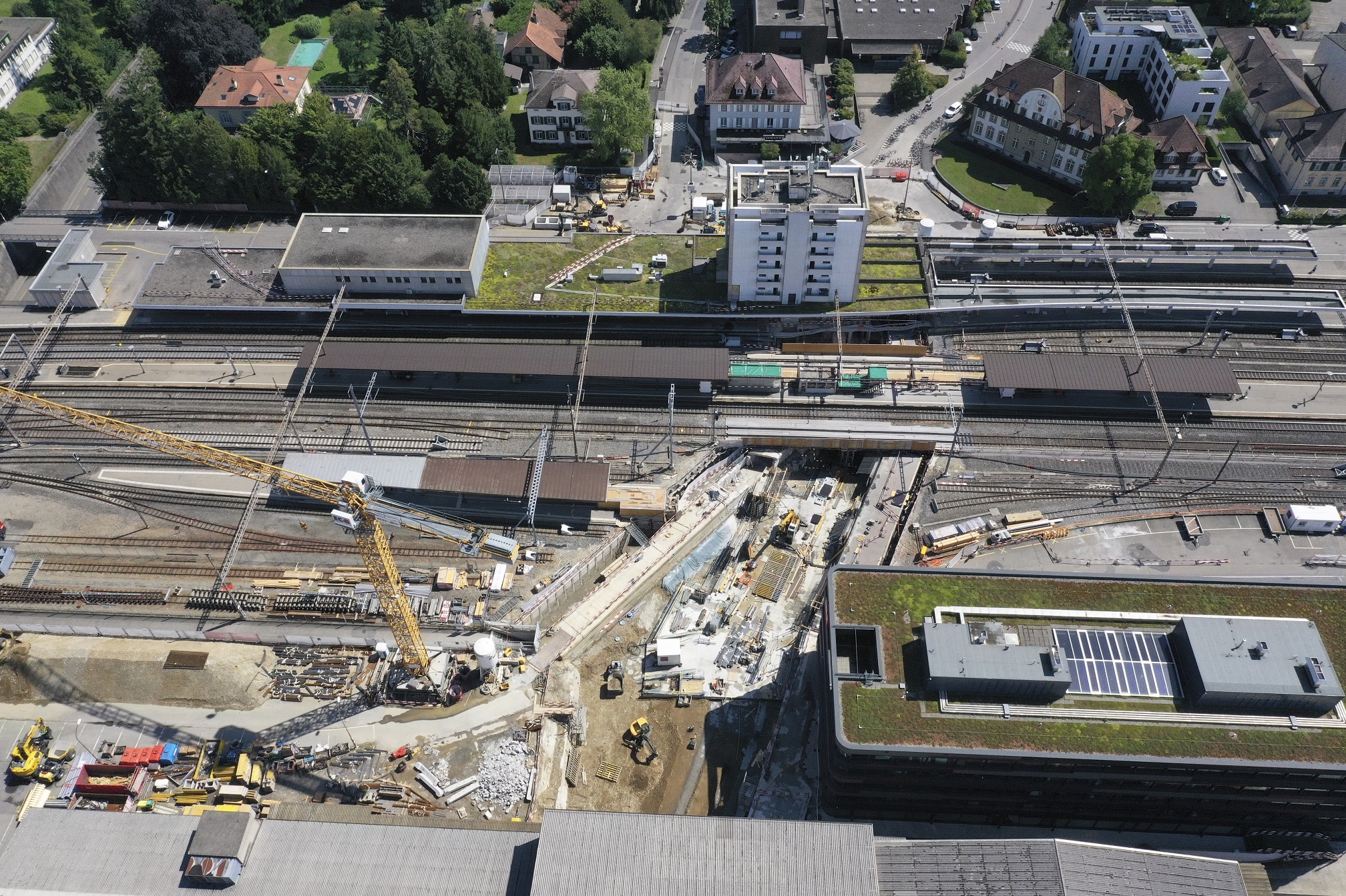 Baustelle von oben