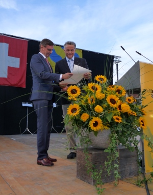 Bundesfeier 2016 mit Übergabe der Ehrenbürgerrechtsurkunde an Herrn Regierungsrat Hans-Jürg Käser