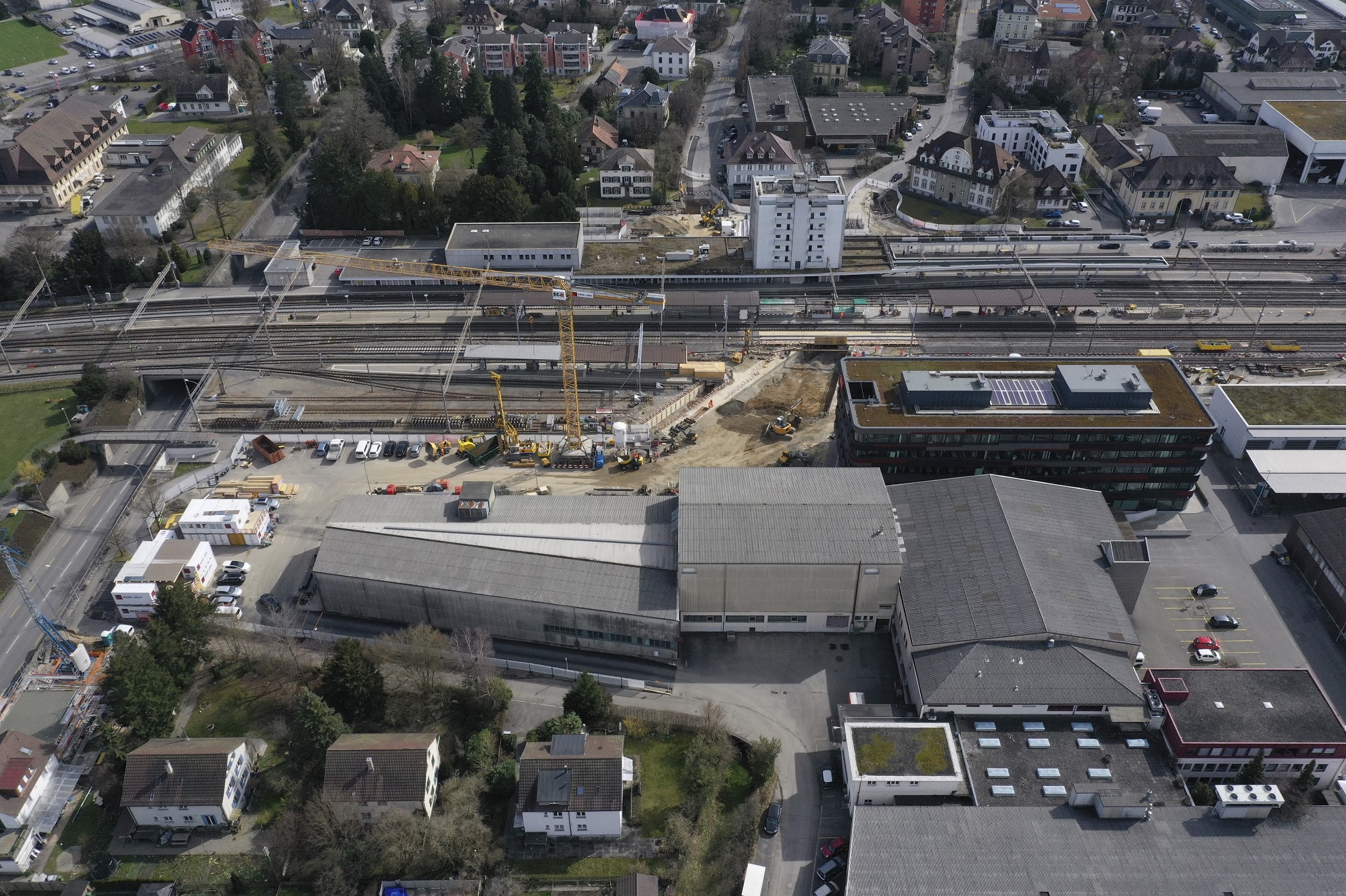 Baustelle von oben