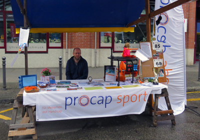 Leben mit Einschränkungen und trotzdem Sport treiben, das war das Motto des Aktionsstandes der procap Langenthal-Huttwil.