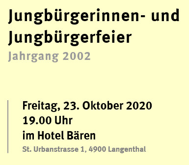 Jungbürgerinnen- und Jungbürgerfeier