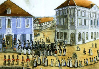 Schulfest von 1812, Aquarell von H.P. Lehr