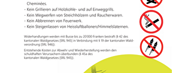 Plakat Feuerverbot