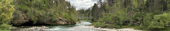 Hängebrücke über Thur